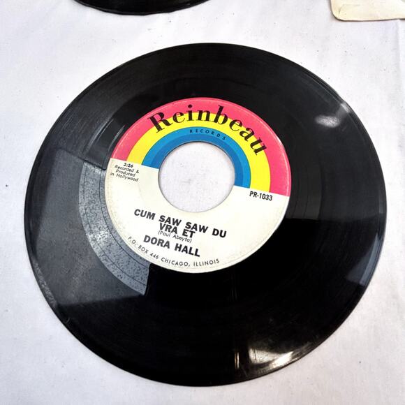 3 vinyl 45 RPM Records 2- Dora Hall Dave Prince Greatest Man who ever lived plus - Picture 7 of 7